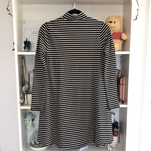 ABERCROMBIE & FITCH Striped Mock Neck Swing Dress - Picture 8 of 12